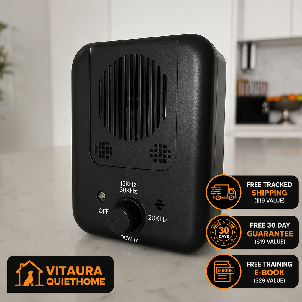 QuietHome bark control in use