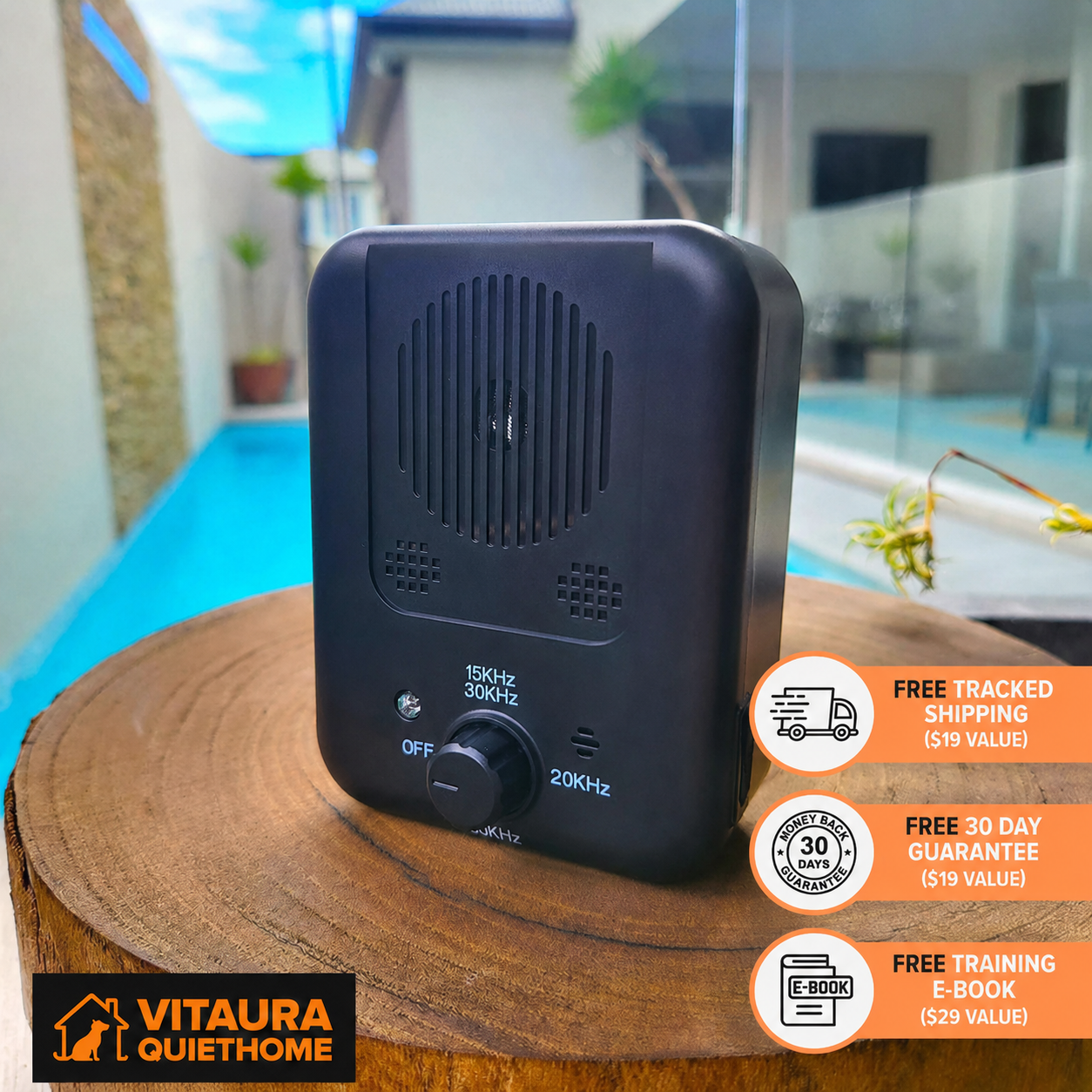 QuietHome bark control features