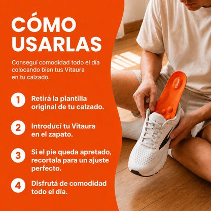 Plantillas Vitaura™ - Soporte y masaje en cada paso
