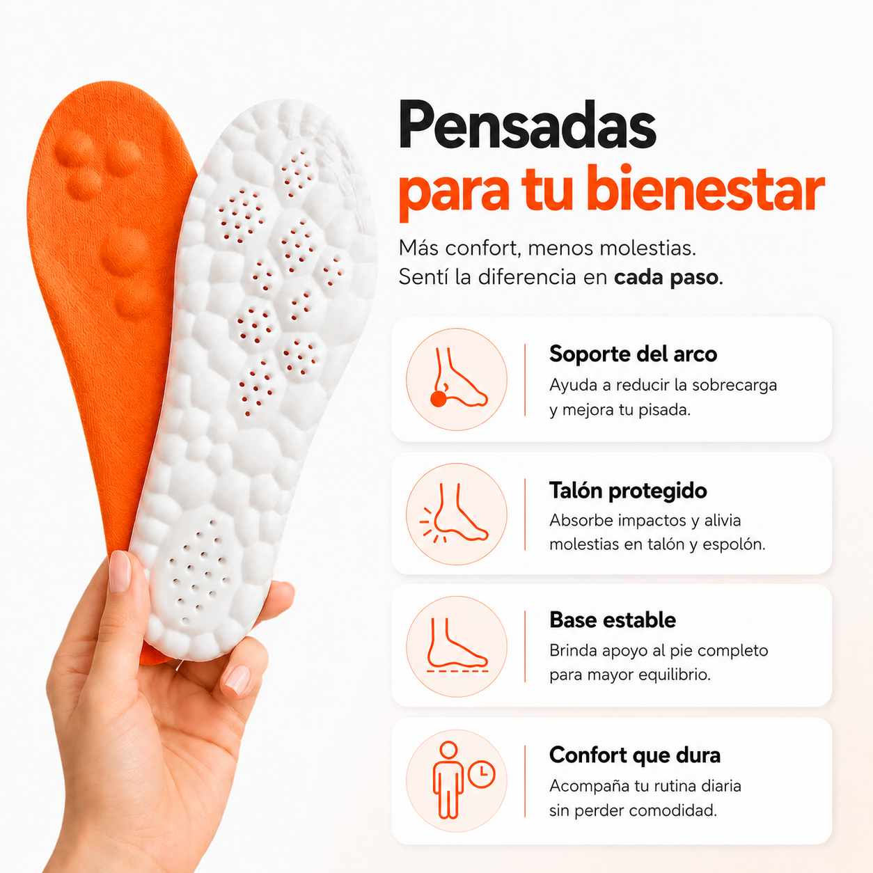 Plantillas Vitaura™ - Soporte y masaje en cada paso
